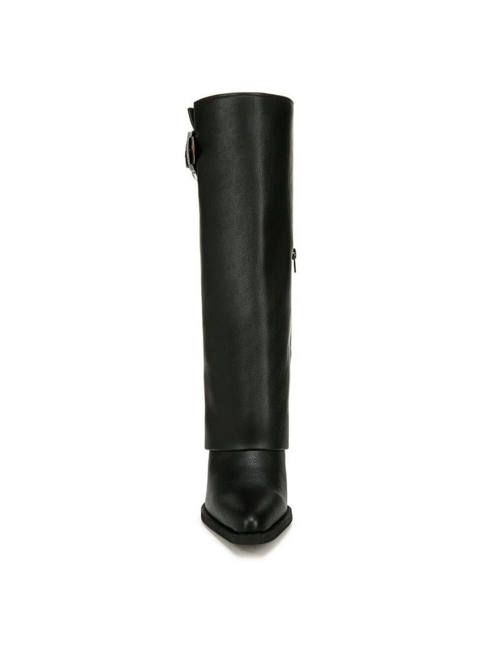 Zodiac Modern Foldover Statement Western Buckle Boots Knee Height BLACK SZ 7 M - Picture 4 of 17